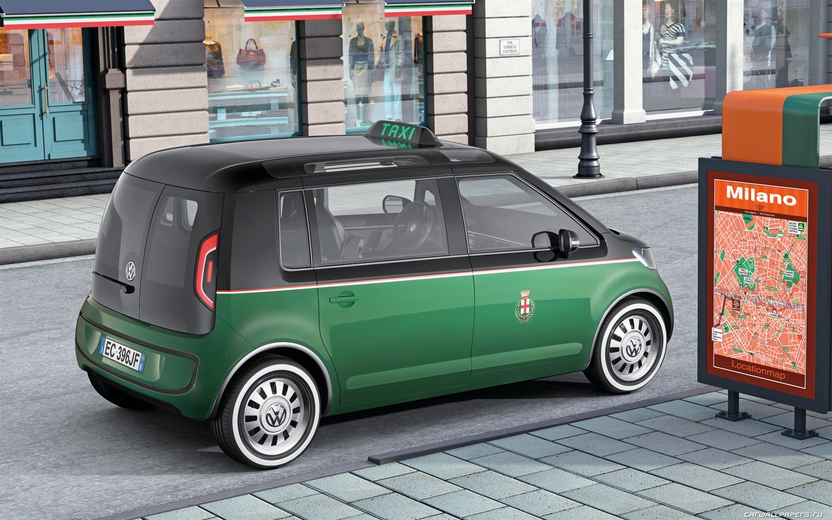 Concept Car Volkswagen Milano Taxi - 2010 fondos de pantalla HD #5 - 1680x1050