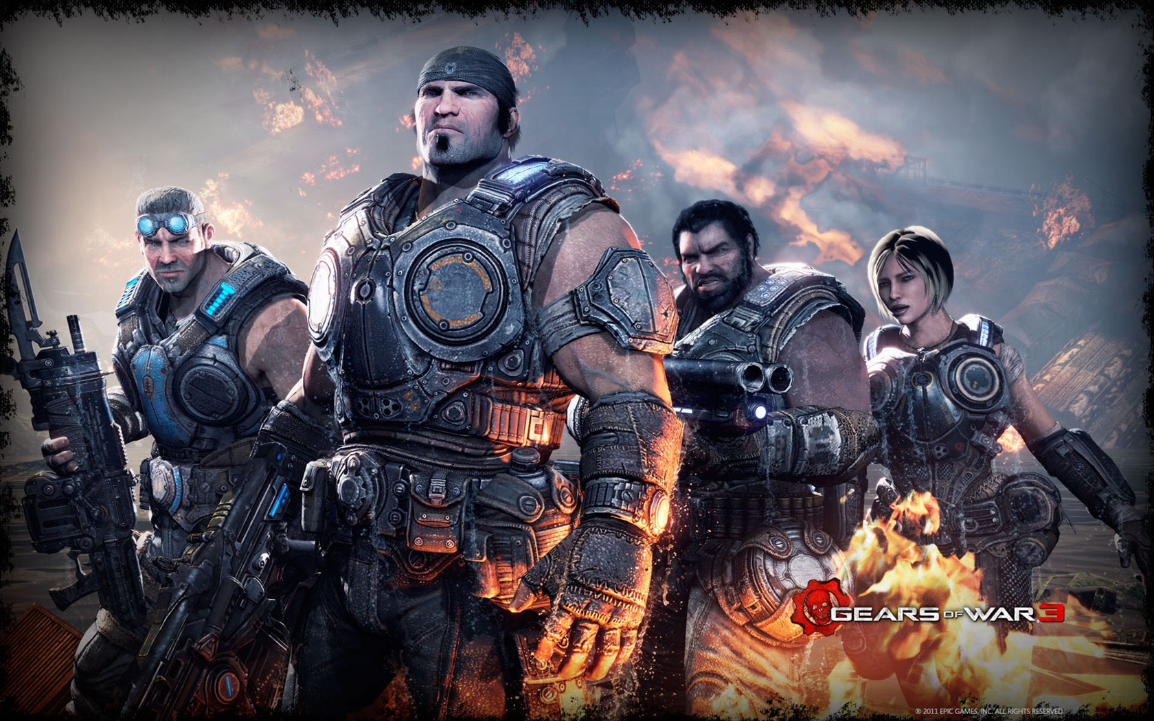 Gears of War 3 戰爭機器3 高清壁紙 #15 - 1680x1050