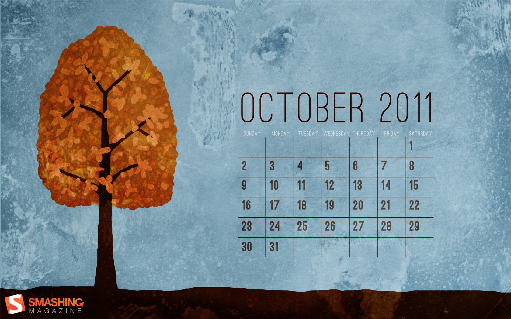 Oktober 2011 Kalender Wallpaper (1) #3 - 1680x1050