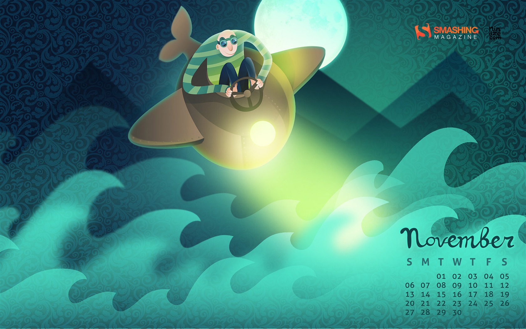 November 2011 Calendar wallpaper (1) #12 - 1680x1050