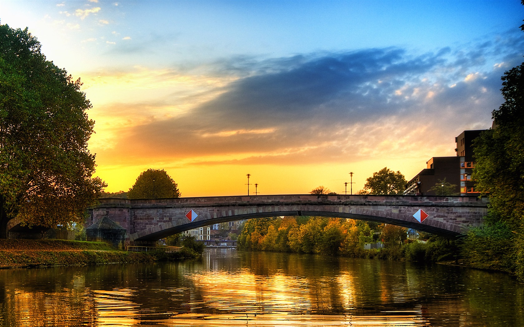 Německo Saarbrücken městské krajině #1 - 1680x1050