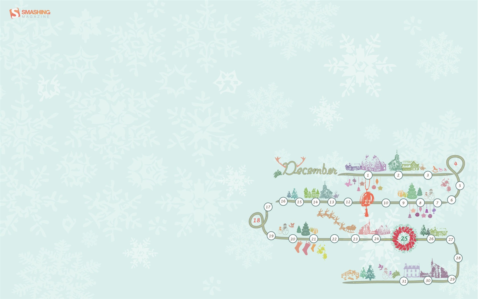 December 2011 Calendar wallpaper (1) #15 - 1680x1050