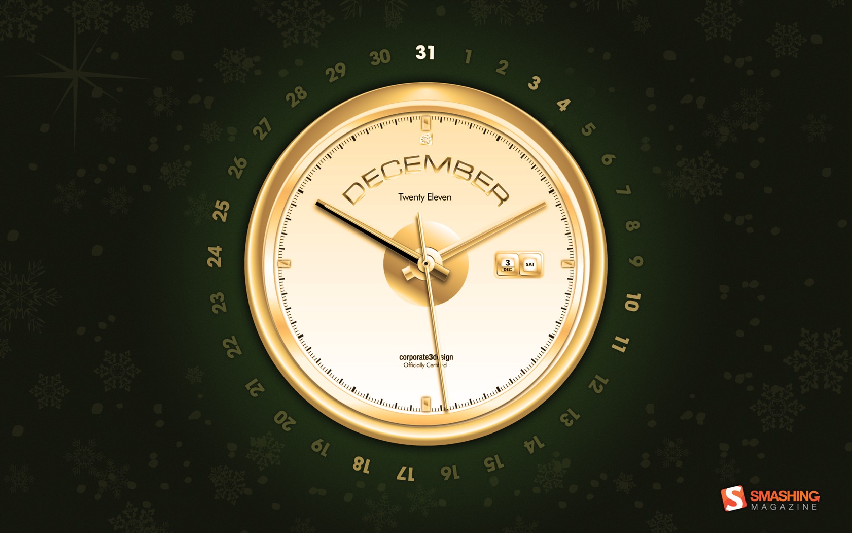 Dezember 2011 Kalender Wallpaper (2) #12 - 1680x1050