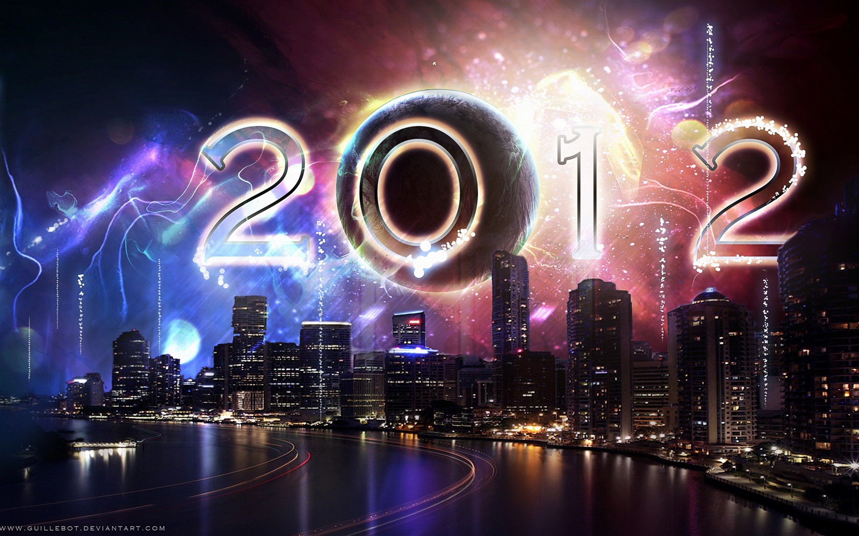 2012 New Year wallpapers (1) #1 - 1680x1050