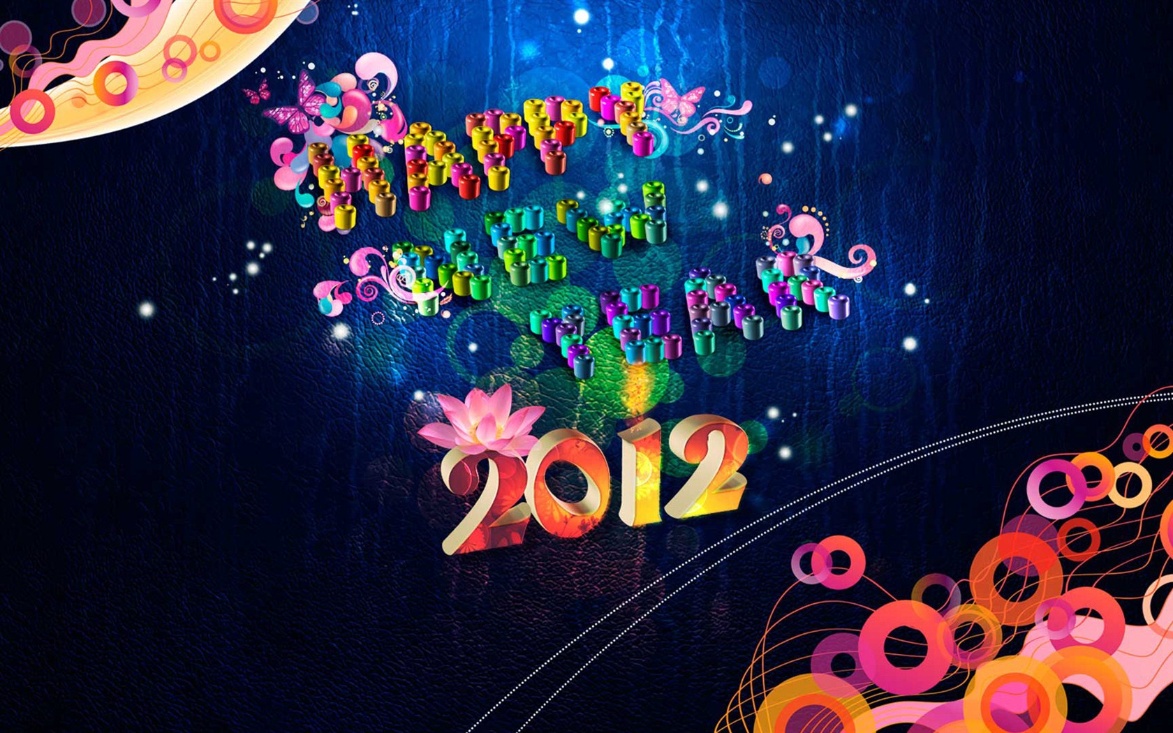 2012 New Year wallpapers (2) #3 - 1680x1050