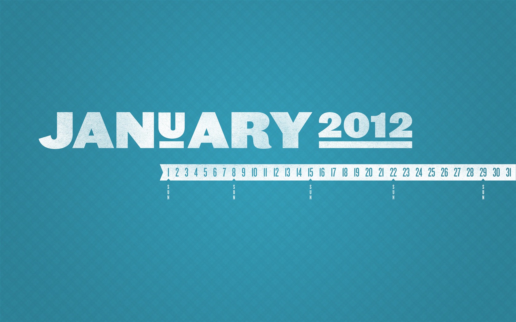 2012年1月 月曆壁紙 #19 - 1680x1050
