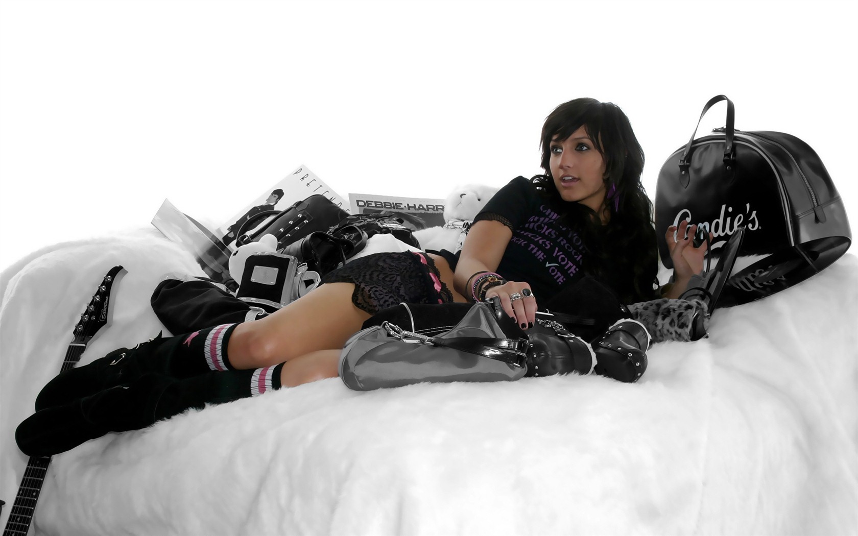 Ashlee Simpson krásnou tapetu #24 - 1680x1050