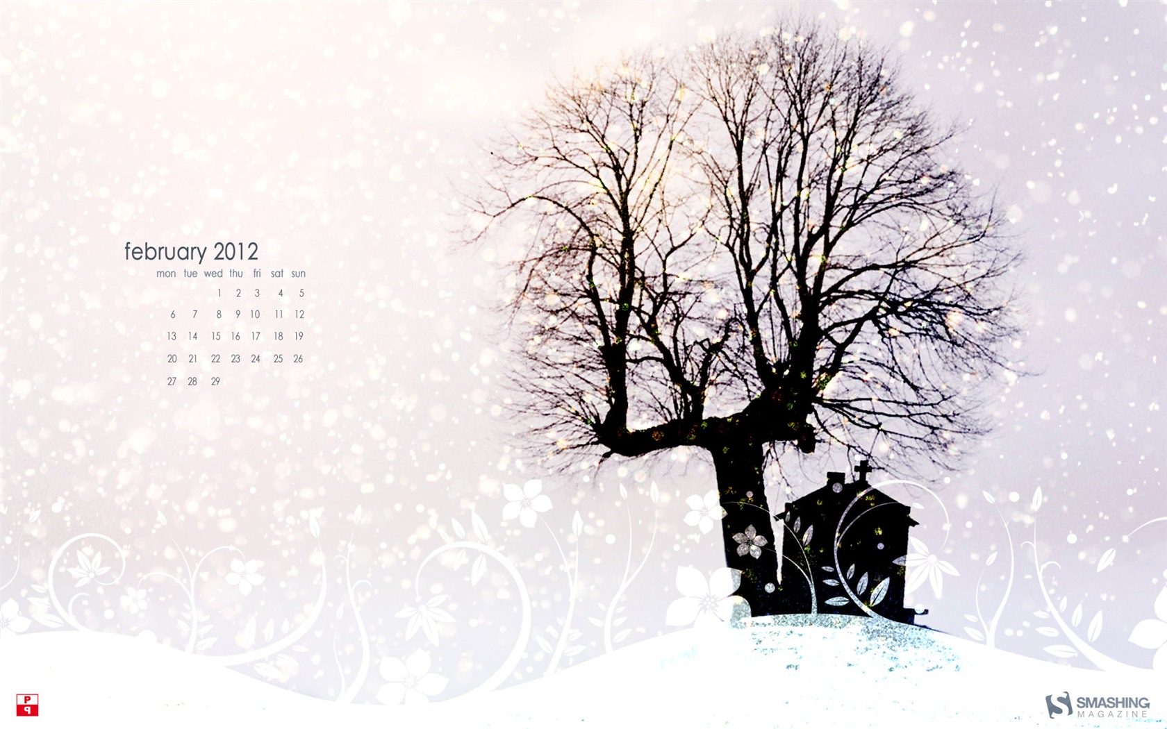 2012年2月 月曆壁紙(二) #15 - 1680x1050
