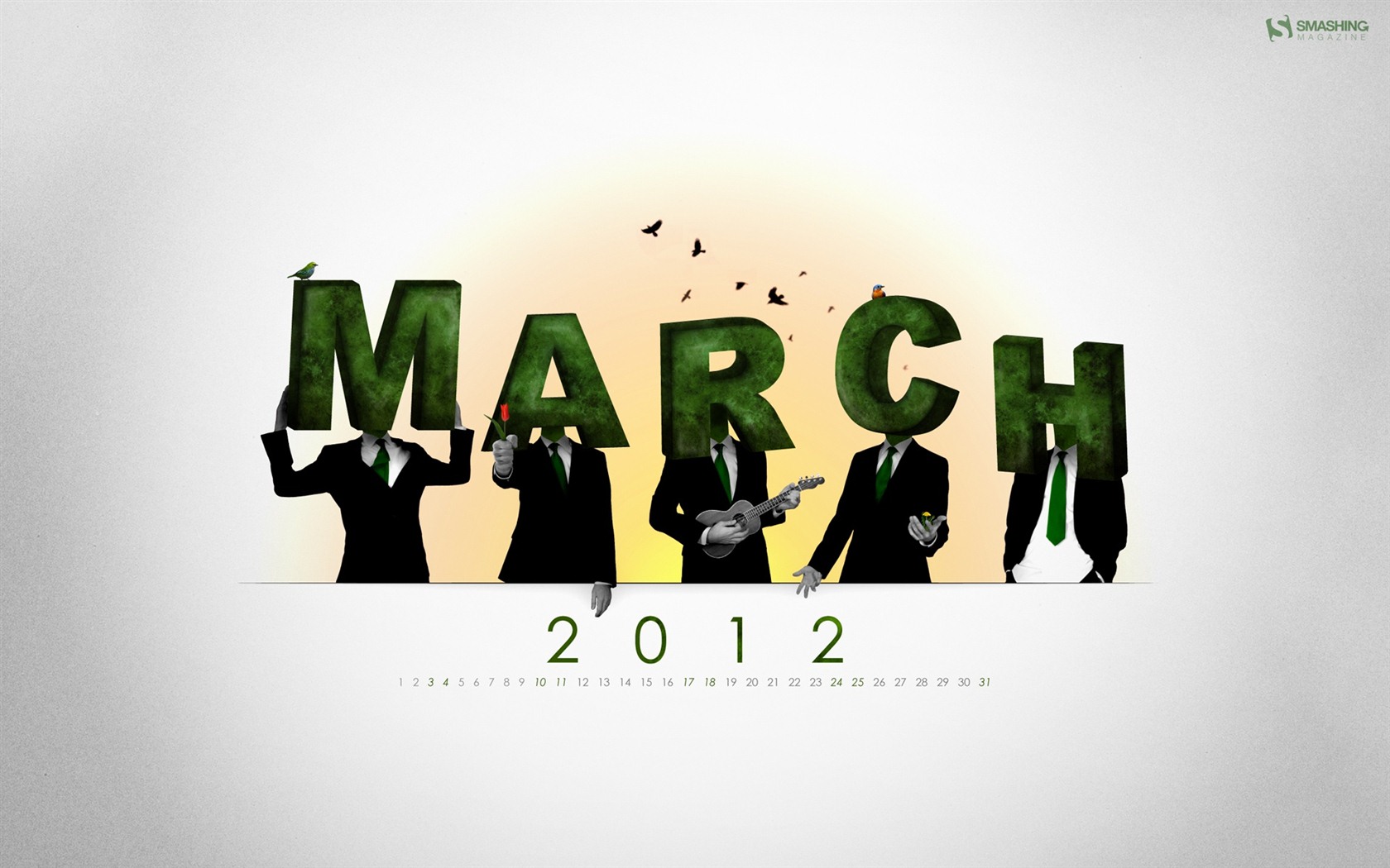 März 2012 Kalender Wallpaper #18 - 1680x1050