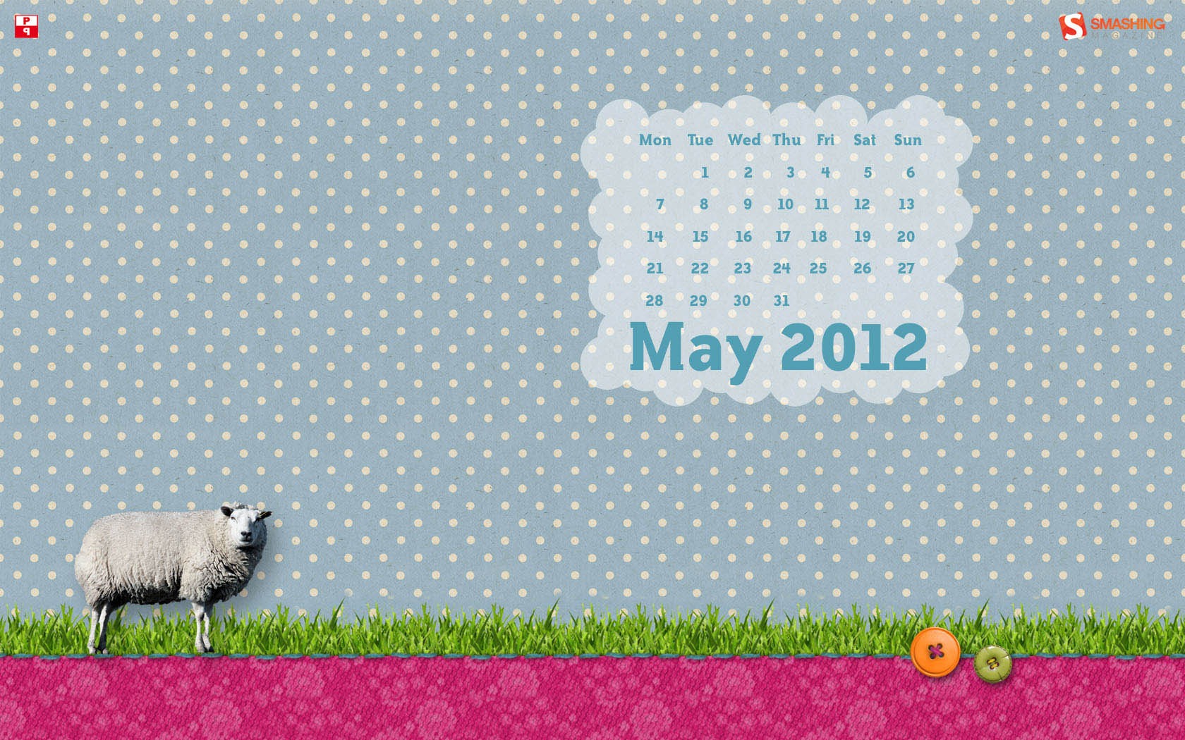 Mai 2012 Kalender Wallpapers (2) #8 - 1680x1050