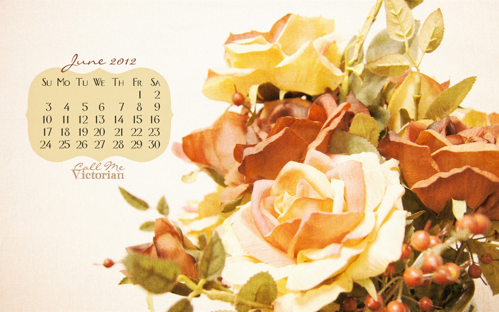2012年6月 月曆壁紙(二) #16 - 1680x1050