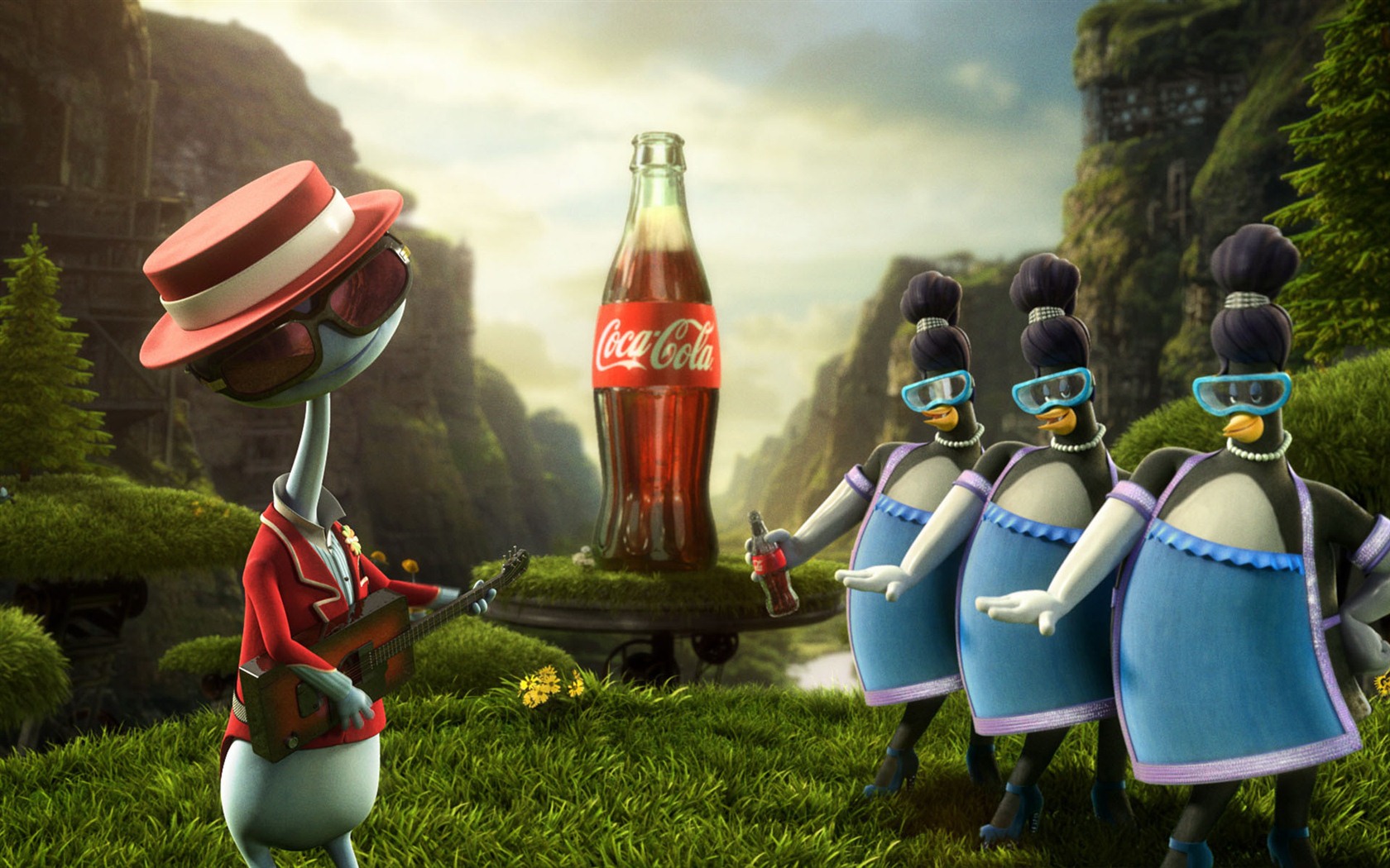 Coca-Cola krásná reklama tapety #21 - 1680x1050