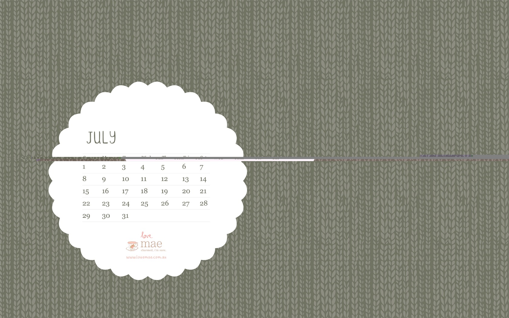 Července 2012 Kalendář Tapety na plochu (1) #2 - 1680x1050