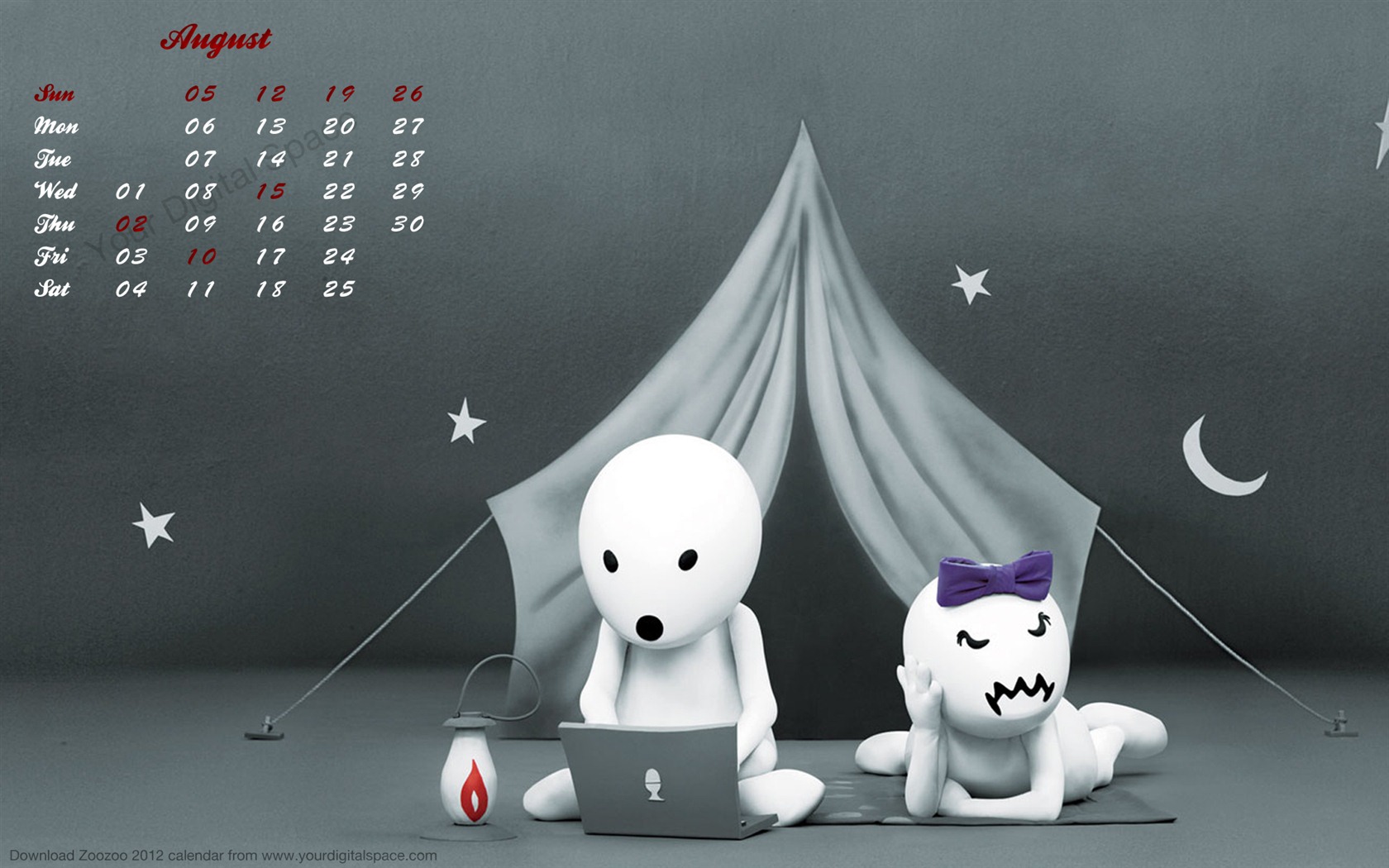 August 2012 Calendar wallpapers (2) #19 - 1680x1050