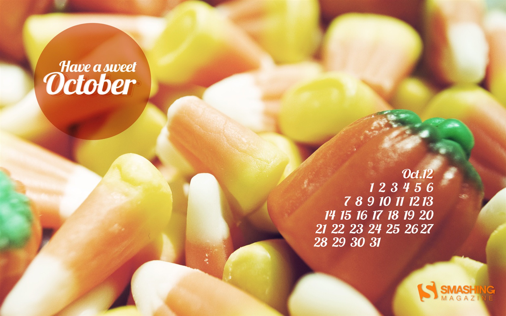 Oktober 2012 Kalender Wallpaper (2) #11 - 1680x1050