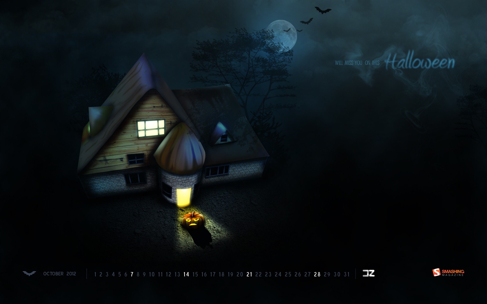 Oktober 2012 Kalender Wallpaper (2) #14 - 1680x1050