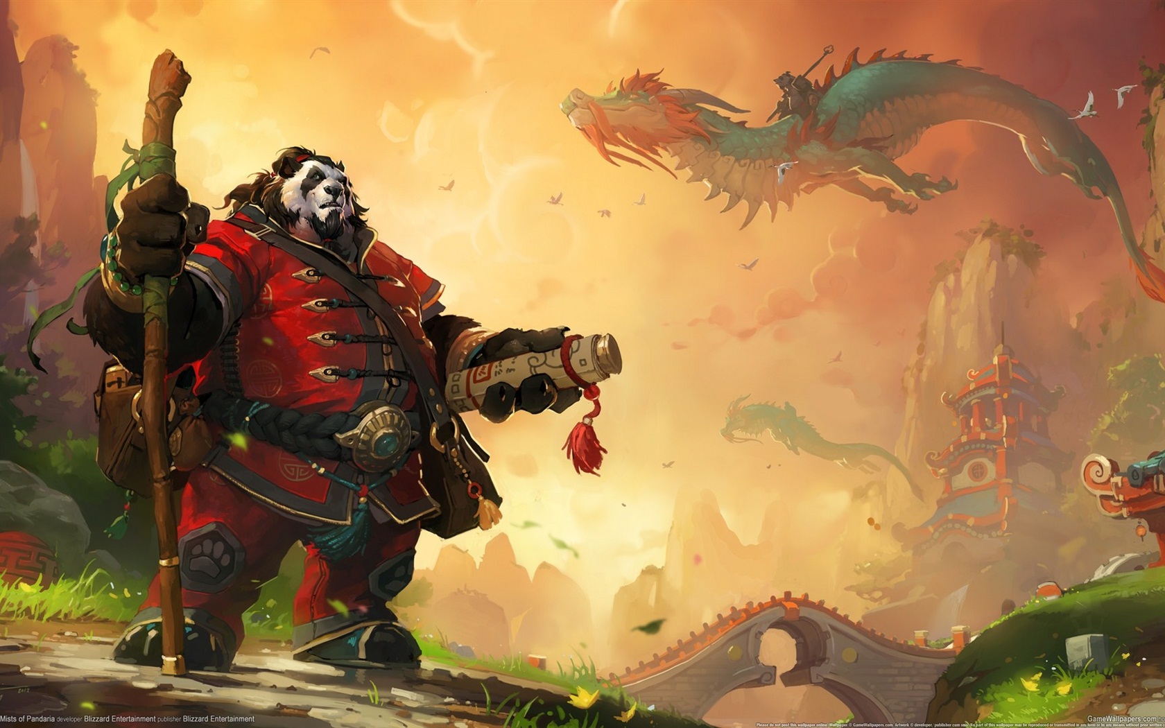 World of Warcraft: Mists of Pandaria 魔兽世界：熊猫人之谜 高清壁纸12 - 1680x1050