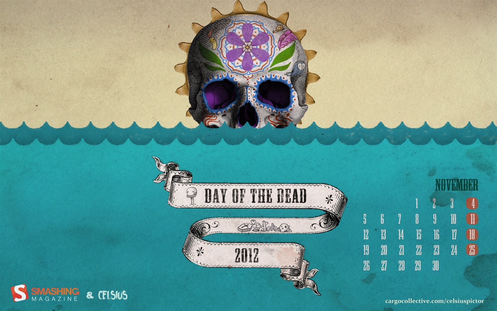 November 2012 Calendar wallpaper (1) #13 - 1680x1050