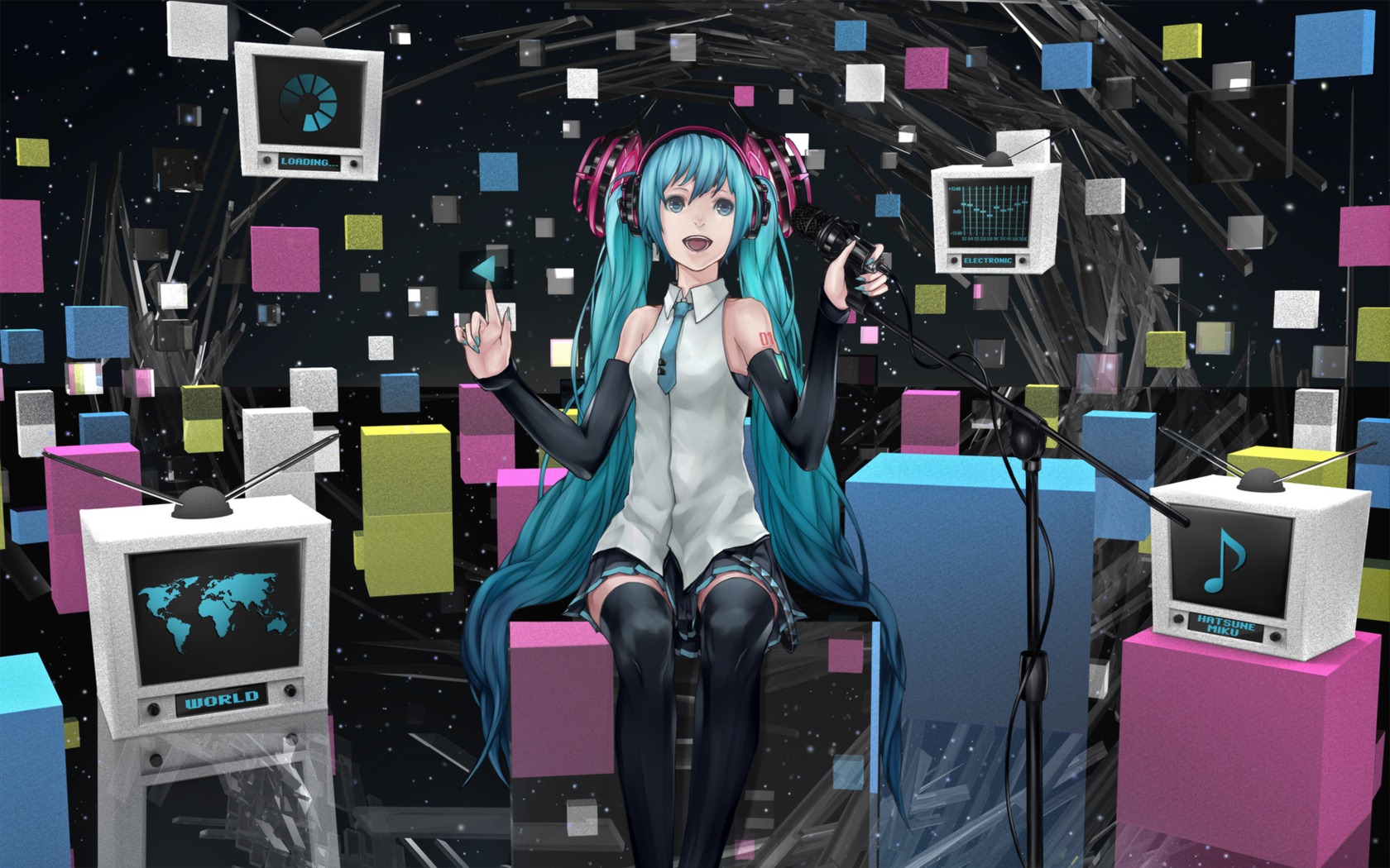 Hatsune Miku řady tapety (5) #13 - 1680x1050