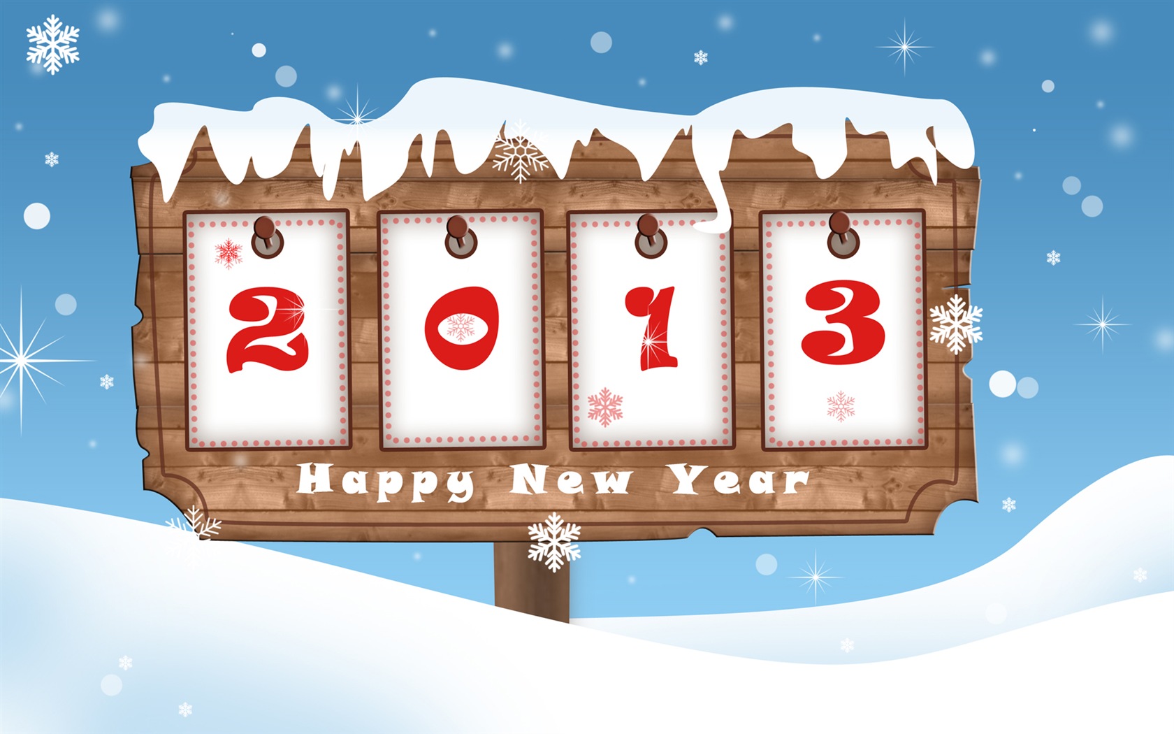 2013 New Year theme creative wallpaper(1) #6 - 1680x1050