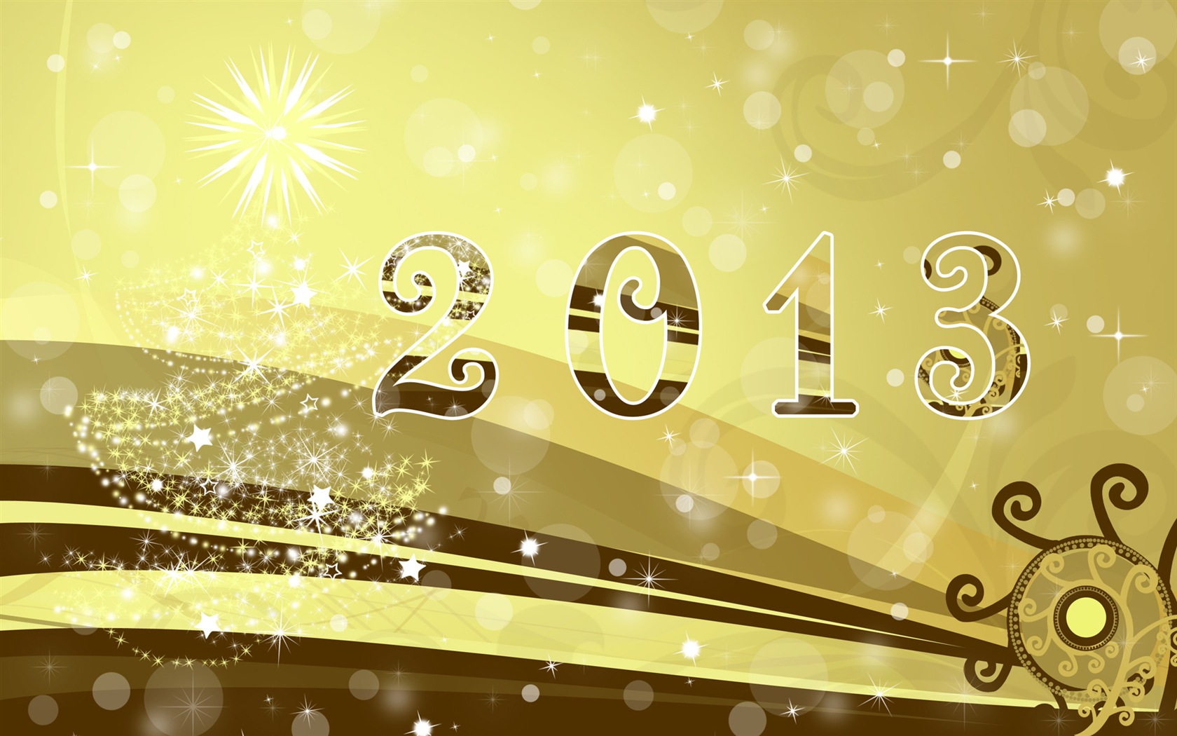 2013 New Year theme creative wallpaper(1) #7 - 1680x1050