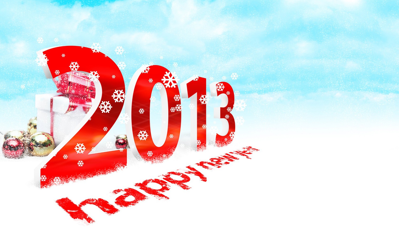 2013 New Year theme creative wallpaper(2) #13 - 1680x1050