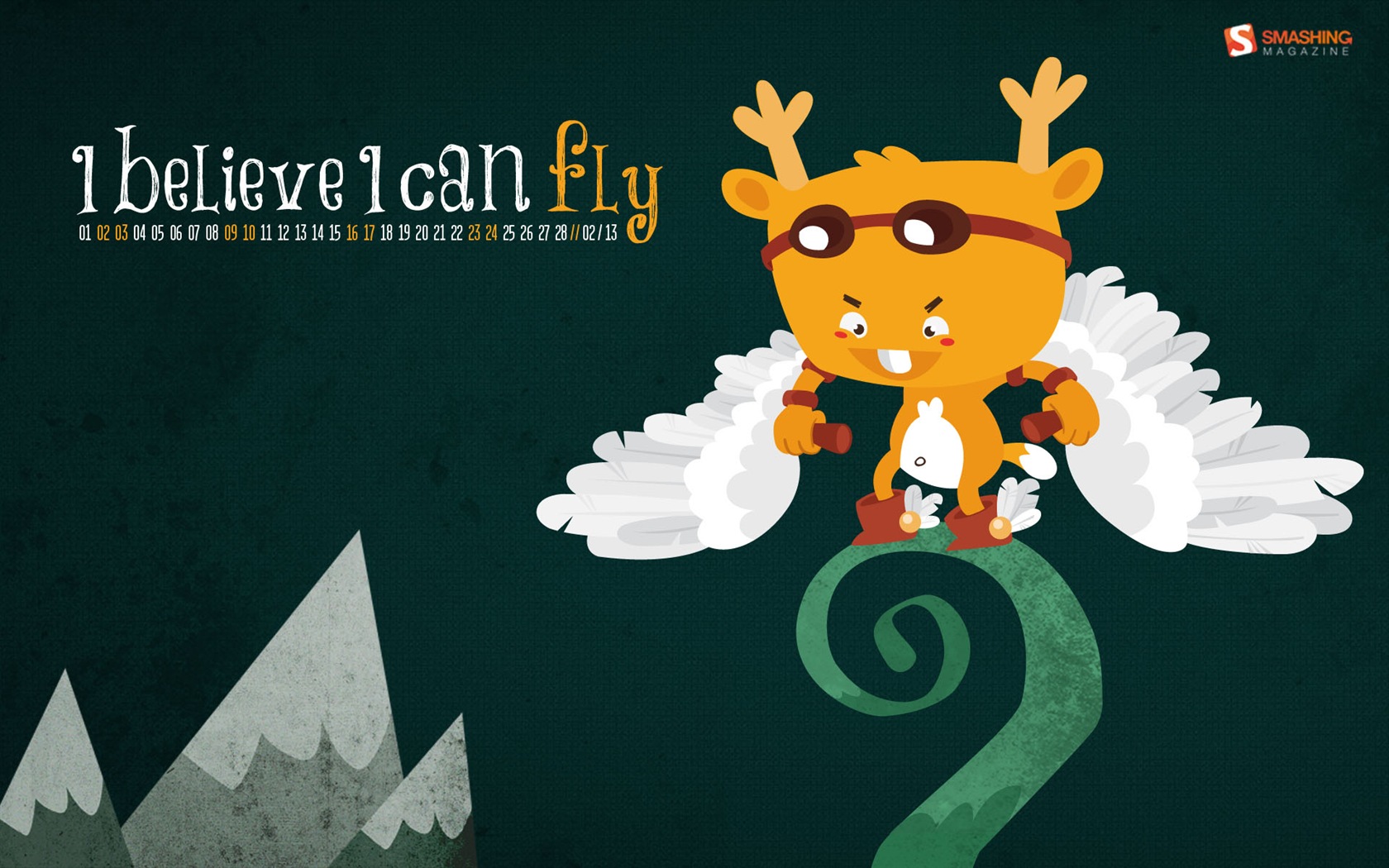 February 2013 Calendar wallpaper (1) #10 - 1680x1050