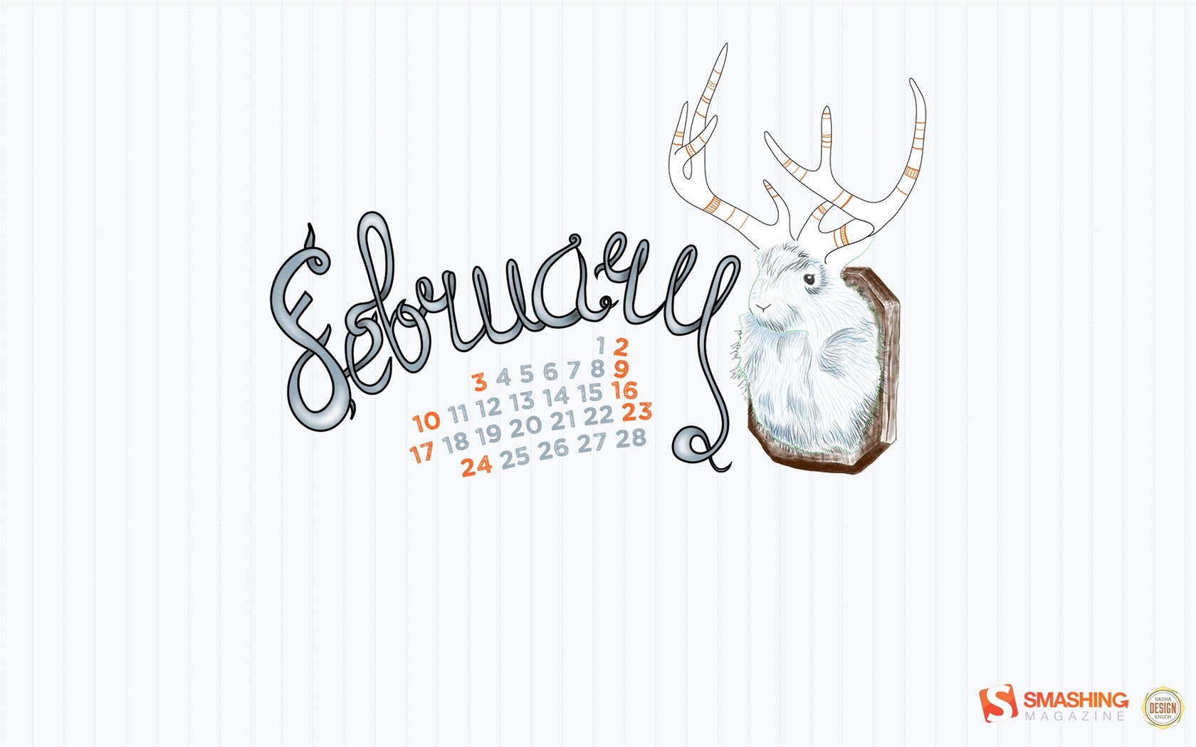 February 2013 Calendar wallpaper (1) #20 - 1680x1050