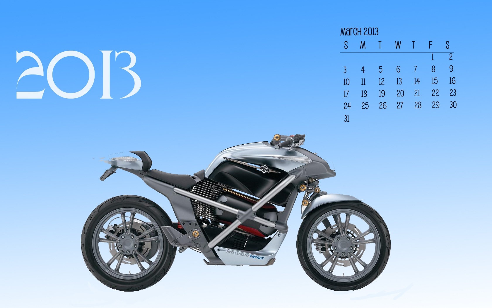 March 2013 calendar wallpaper (1) #4 - 1680x1050
