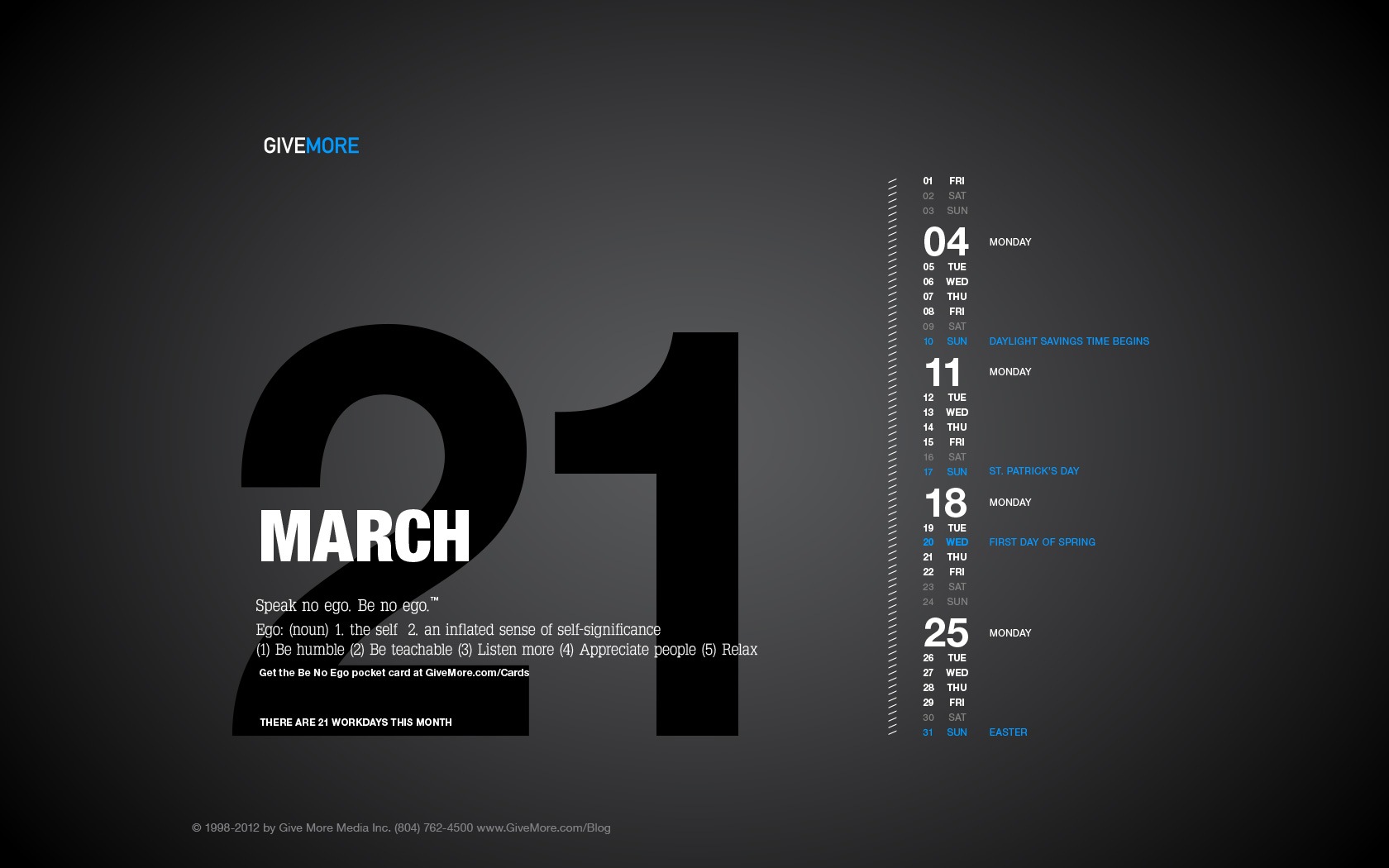 March 2013 calendar wallpaper (1) #5 - 1680x1050