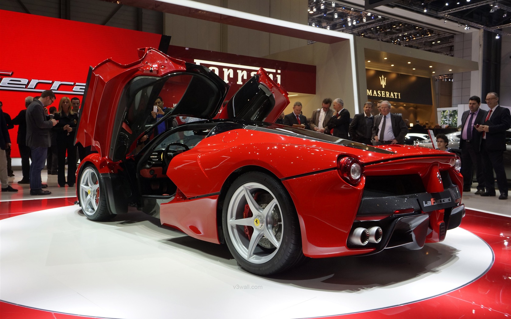 2013 Ferrari LaFerrari 法拉利LaFerrari红色超级跑车高清壁纸17 - 1680x1050