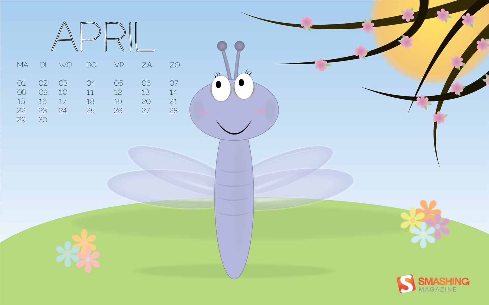 April 2013 Kalender Wallpaper (2) #15 - 1680x1050