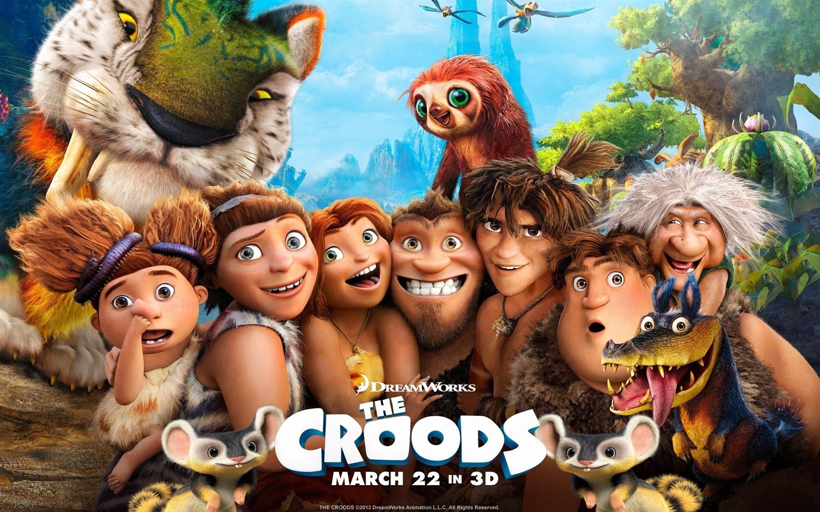 The Croods 瘋狂原始人 高清電影壁紙 #1 - 1680x1050