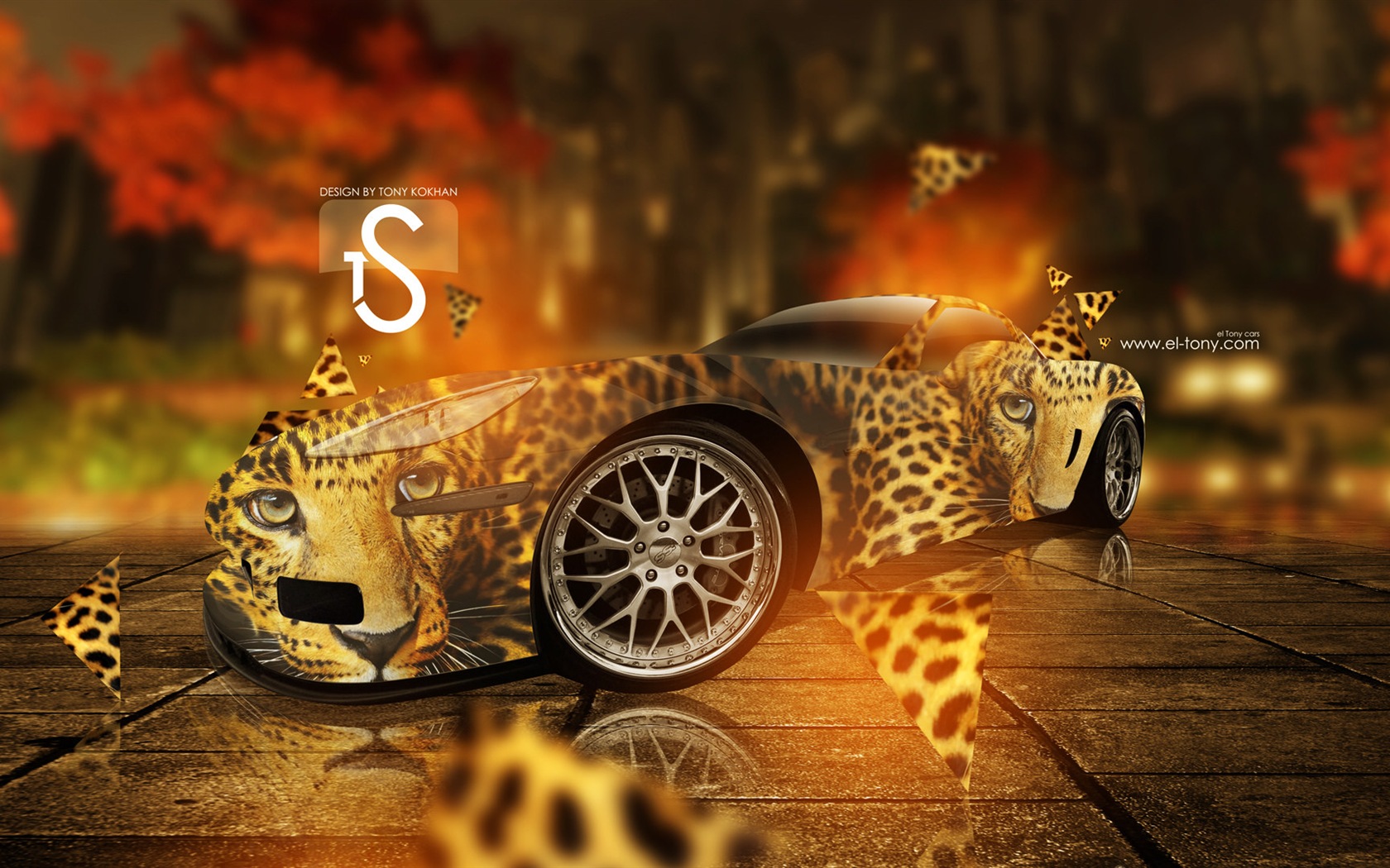 夢幻創意汽車設計壁紙，動物汽車 #4 - 1680x1050
