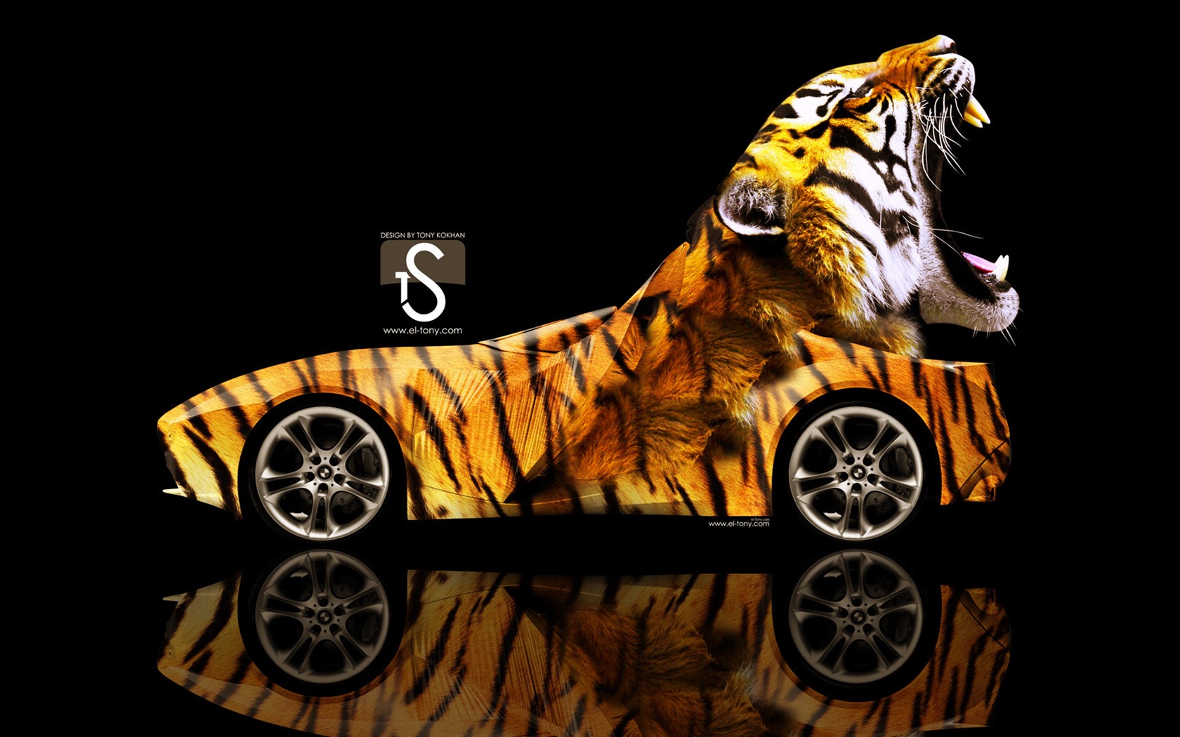 夢幻創意汽車設計壁紙，動物汽車 #20 - 1680x1050