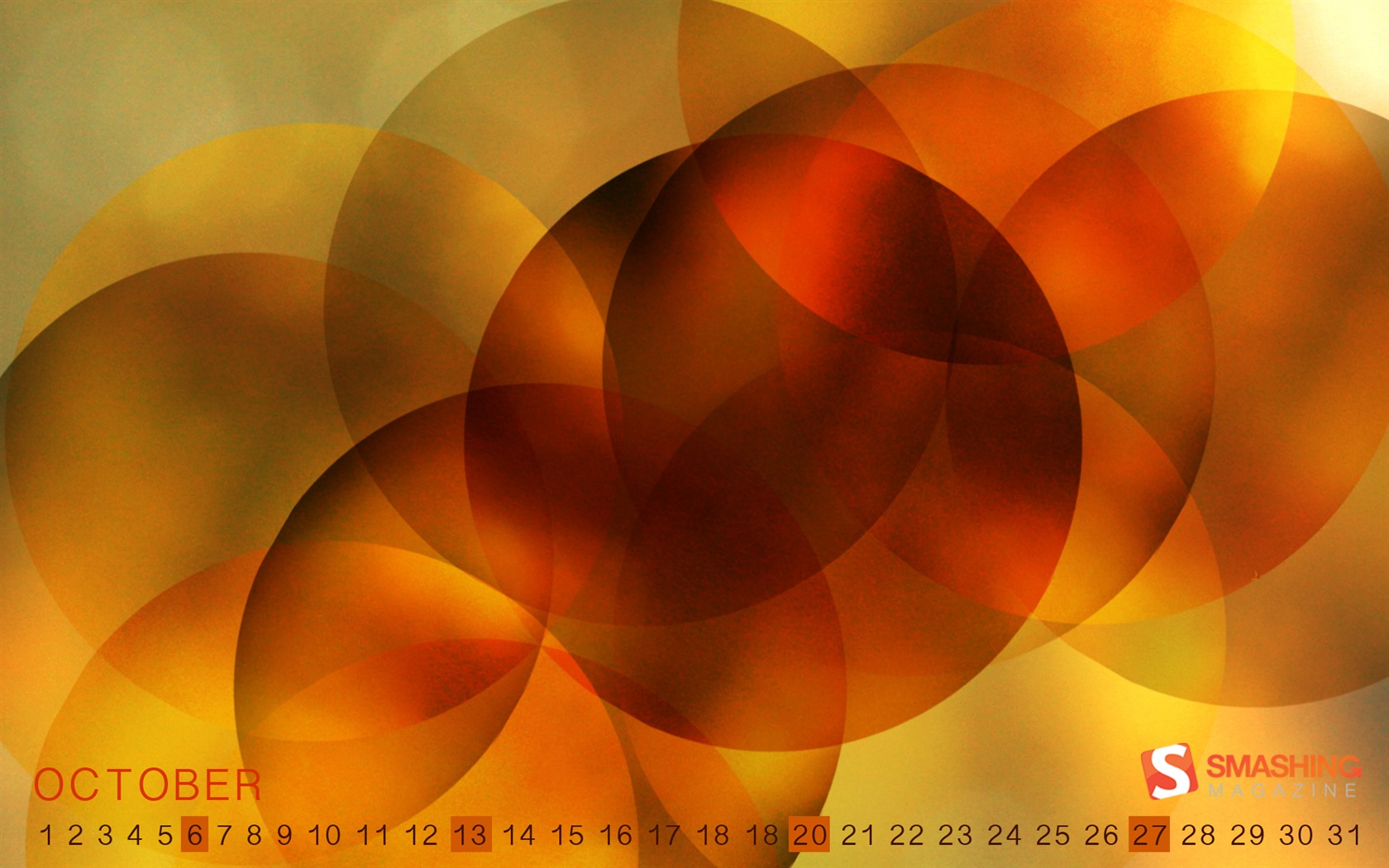 October 2013 calendar wallpaper (2) #8 - 1680x1050