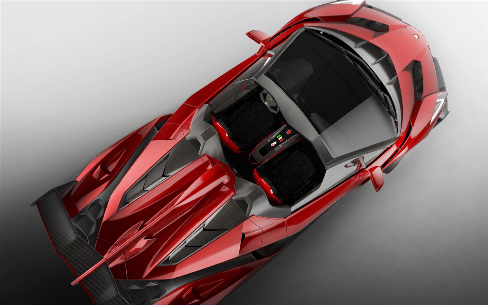 2014 蘭博基尼Veneno 紅色跑車高清壁紙 #5 - 1680x1050