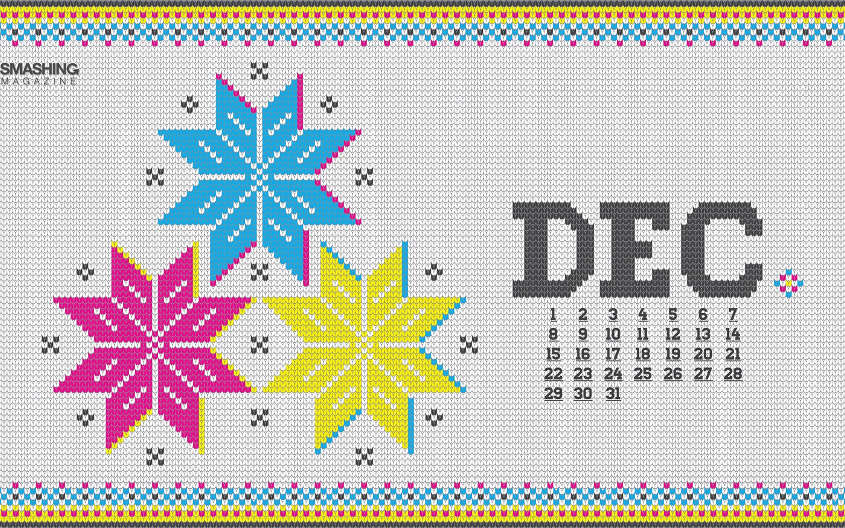 December 2013 Calendar wallpaper (1) #3 - 1680x1050