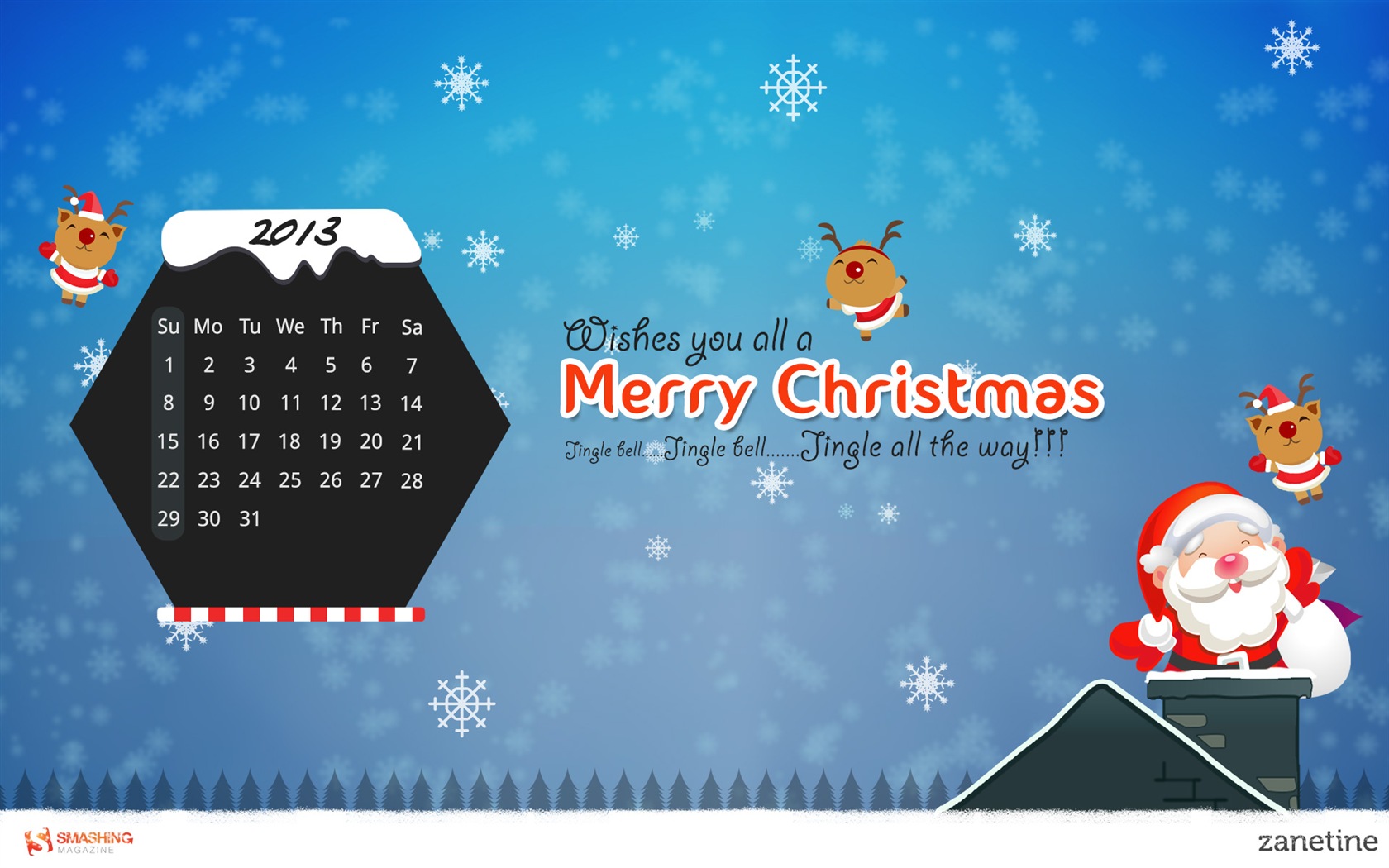December 2013 Calendar wallpaper (2) #4 - 1680x1050