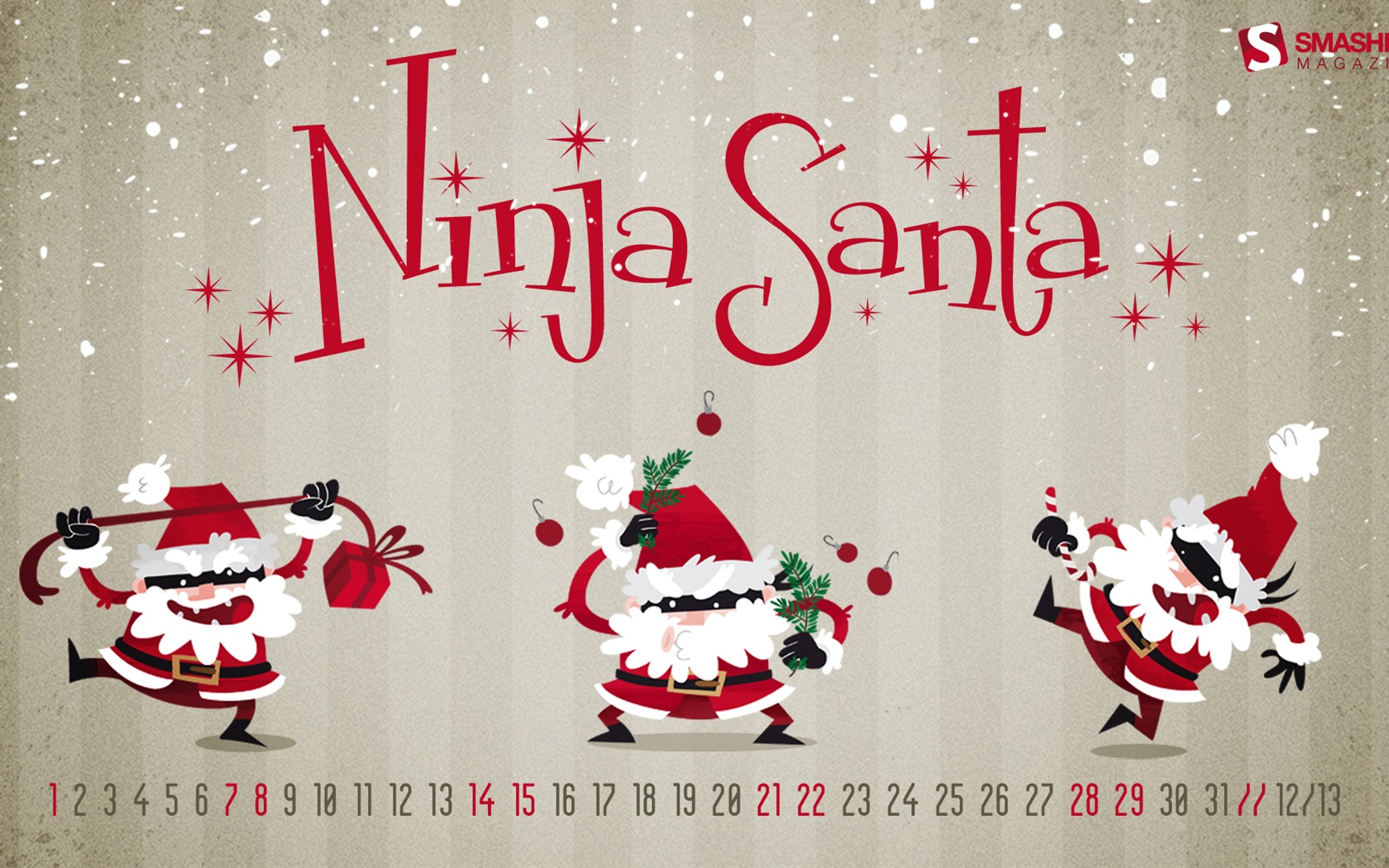 December 2013 Calendar wallpaper (2) #7 - 1680x1050