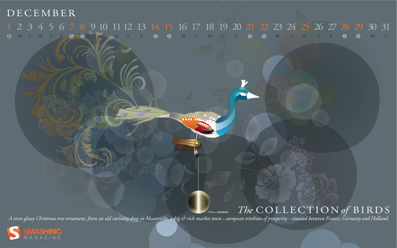 December 2013 Calendar wallpaper (2) #16 - 1680x1050