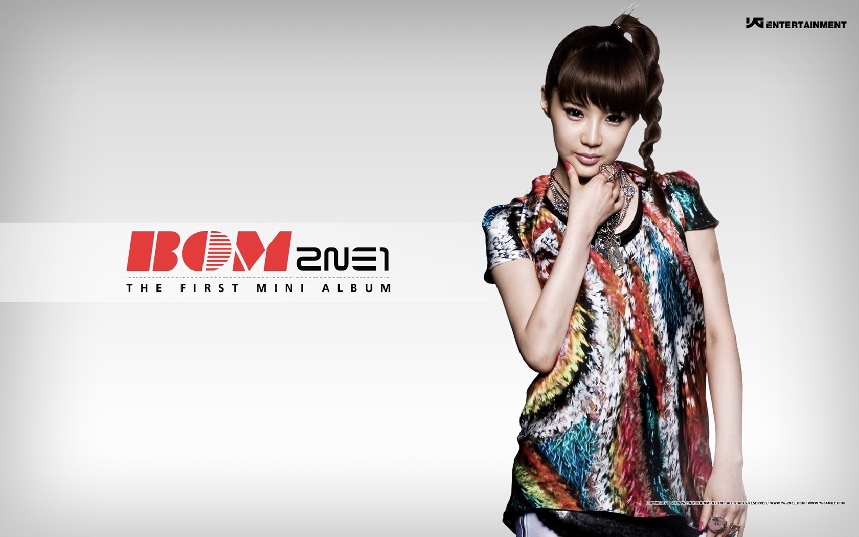 Korean music girls skupina 2NE1 HD tapety na plochu #2 - 1680x1050