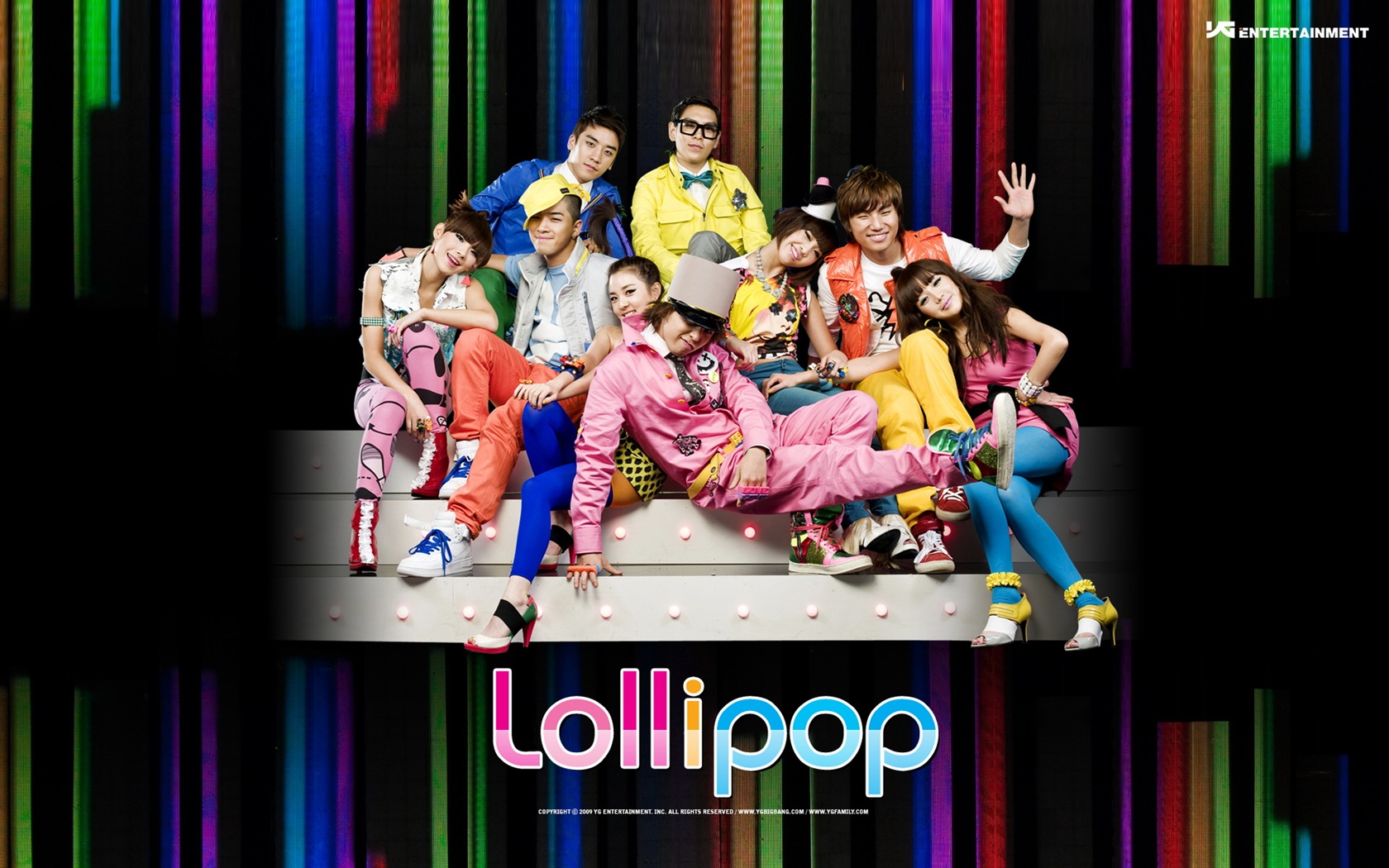 Korean music girls skupina 2NE1 HD tapety na plochu #10 - 1680x1050