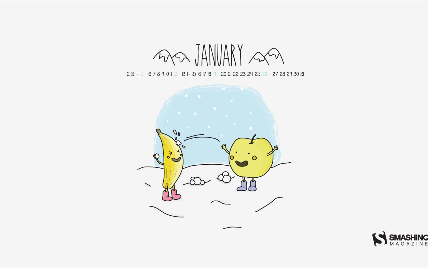 January 2014 Calendar Wallpaper (2) #15 - 1680x1050