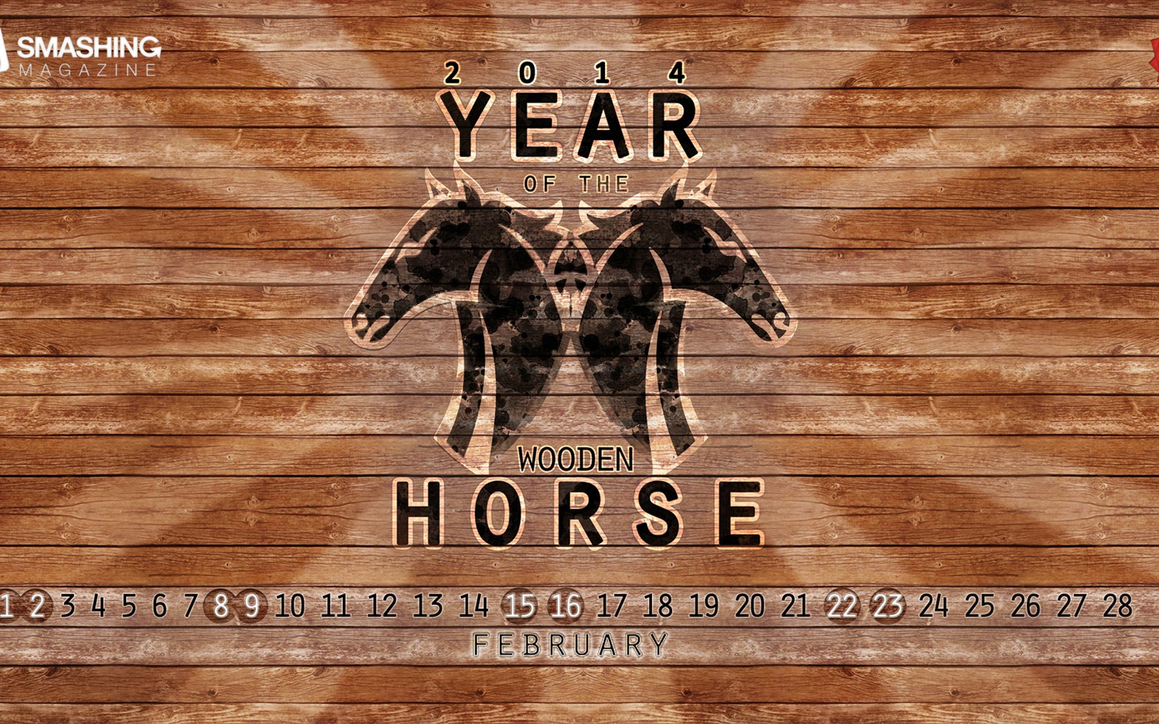 February 2014 Calendar wallpaper (2) #19 - 1680x1050