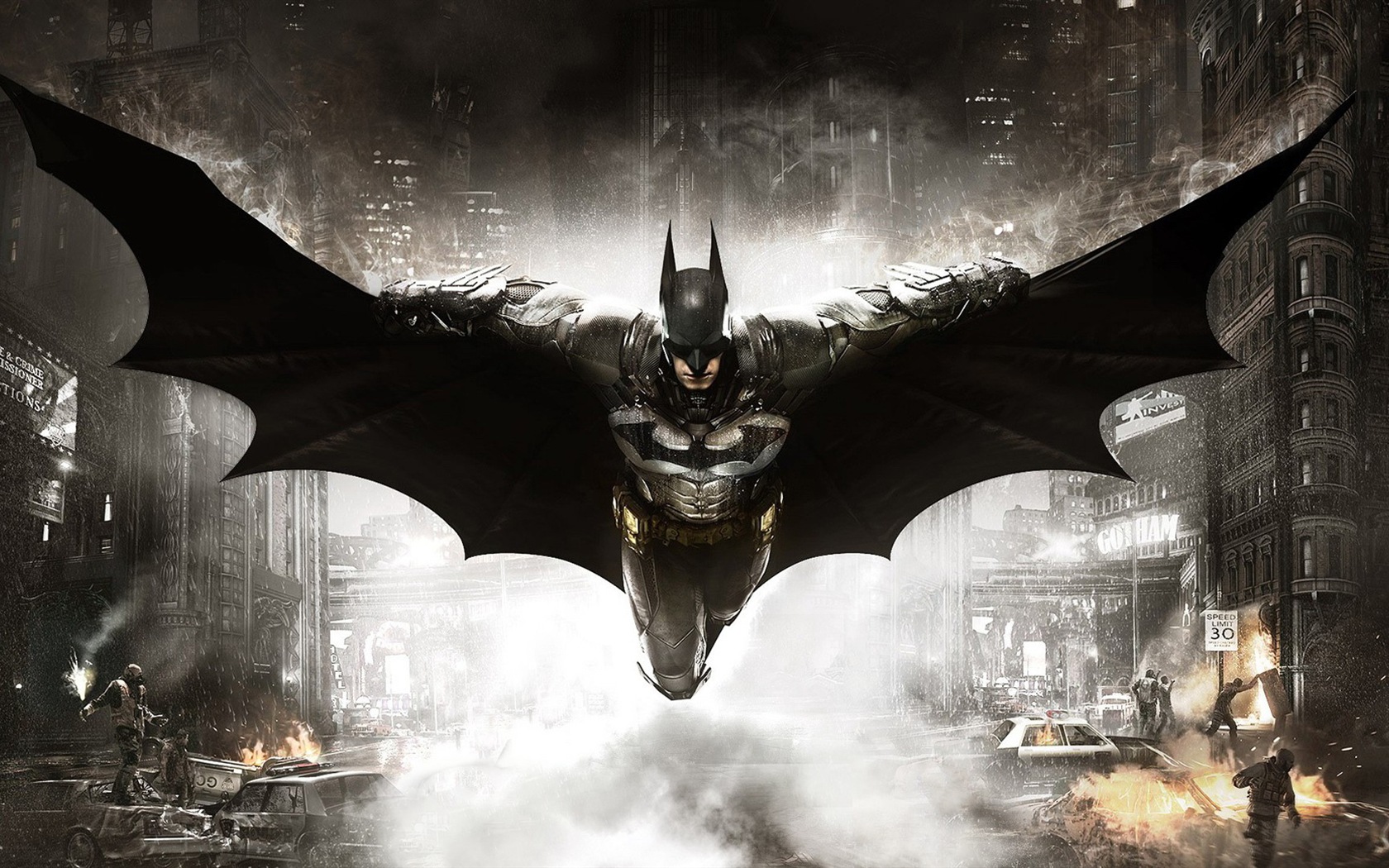 Batman: Arkham Knight 蝙蝠侠阿甘骑士 高清游戏壁纸9 - 1680x1050