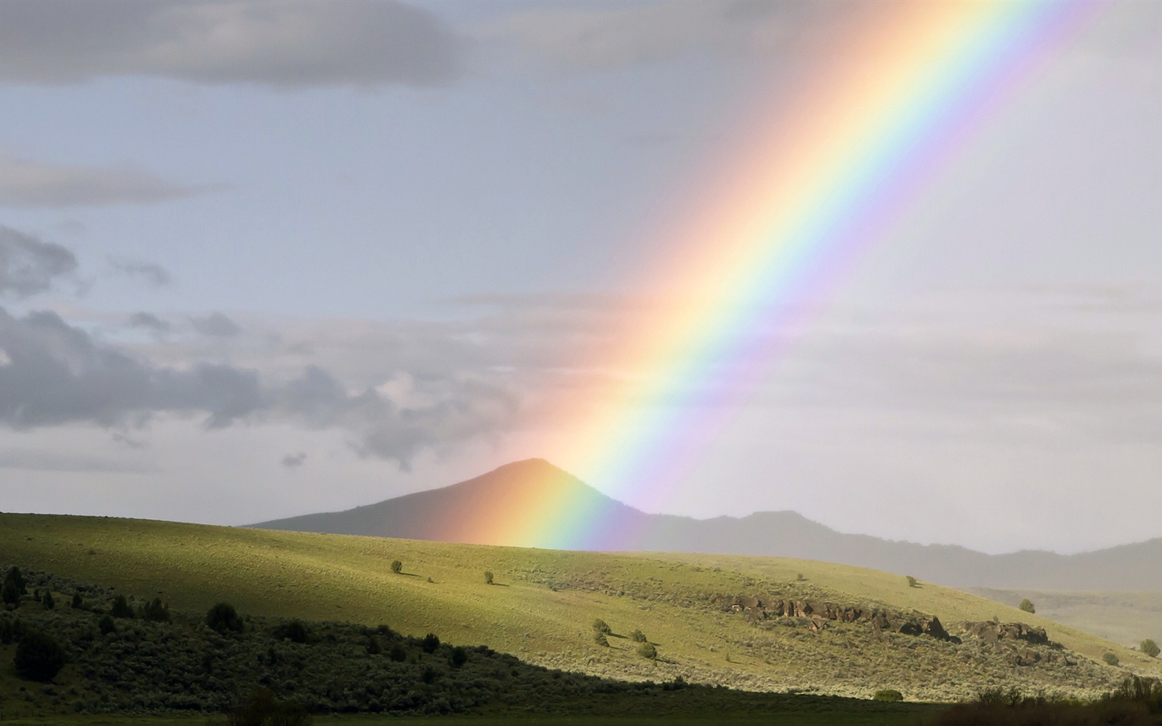 Schöner Regenbogen Landschaft HD Wallpaper #3 - 1680x1050