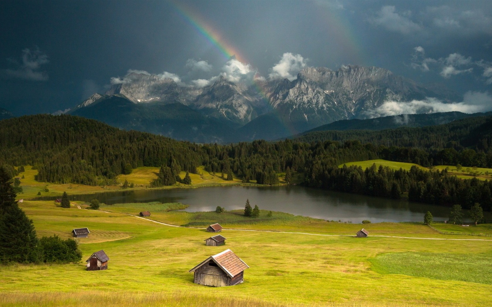 Beautiful rainbow scenery HD wallpapers #9 - 1680x1050