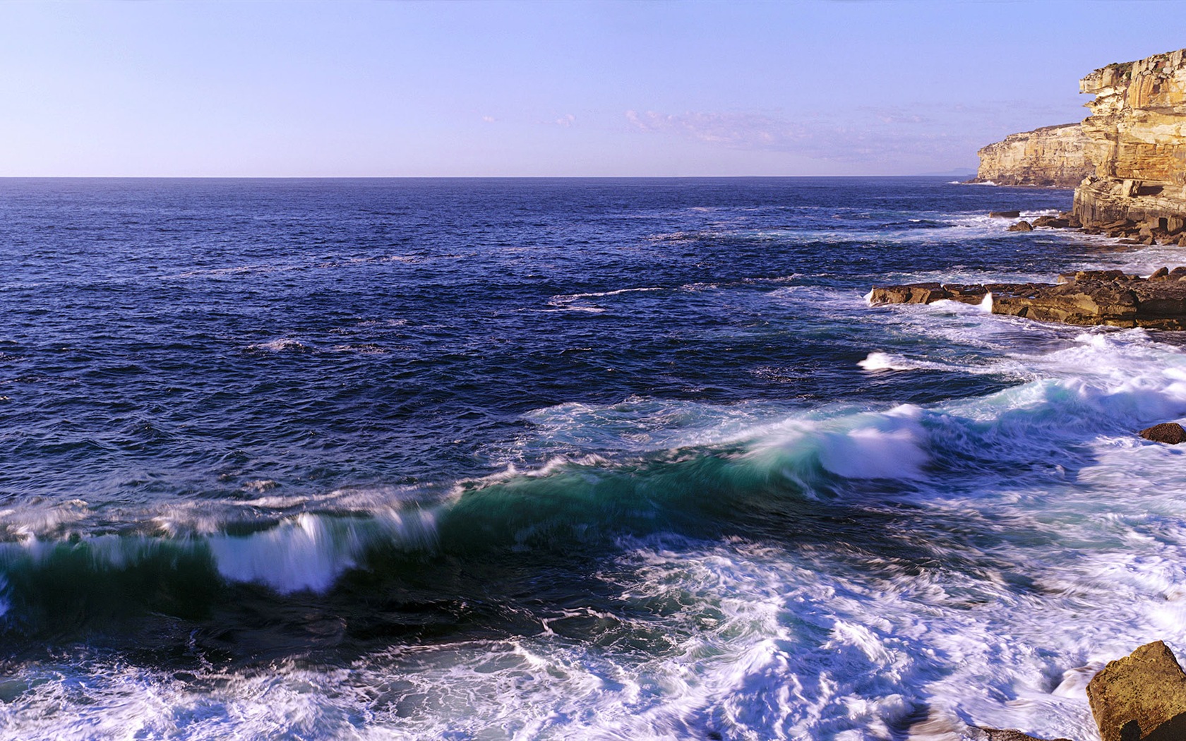 아름다운 해변 일몰, 윈도우 8 파노라마 와이드 스크린 배경 화면 #4 - 1680x1050