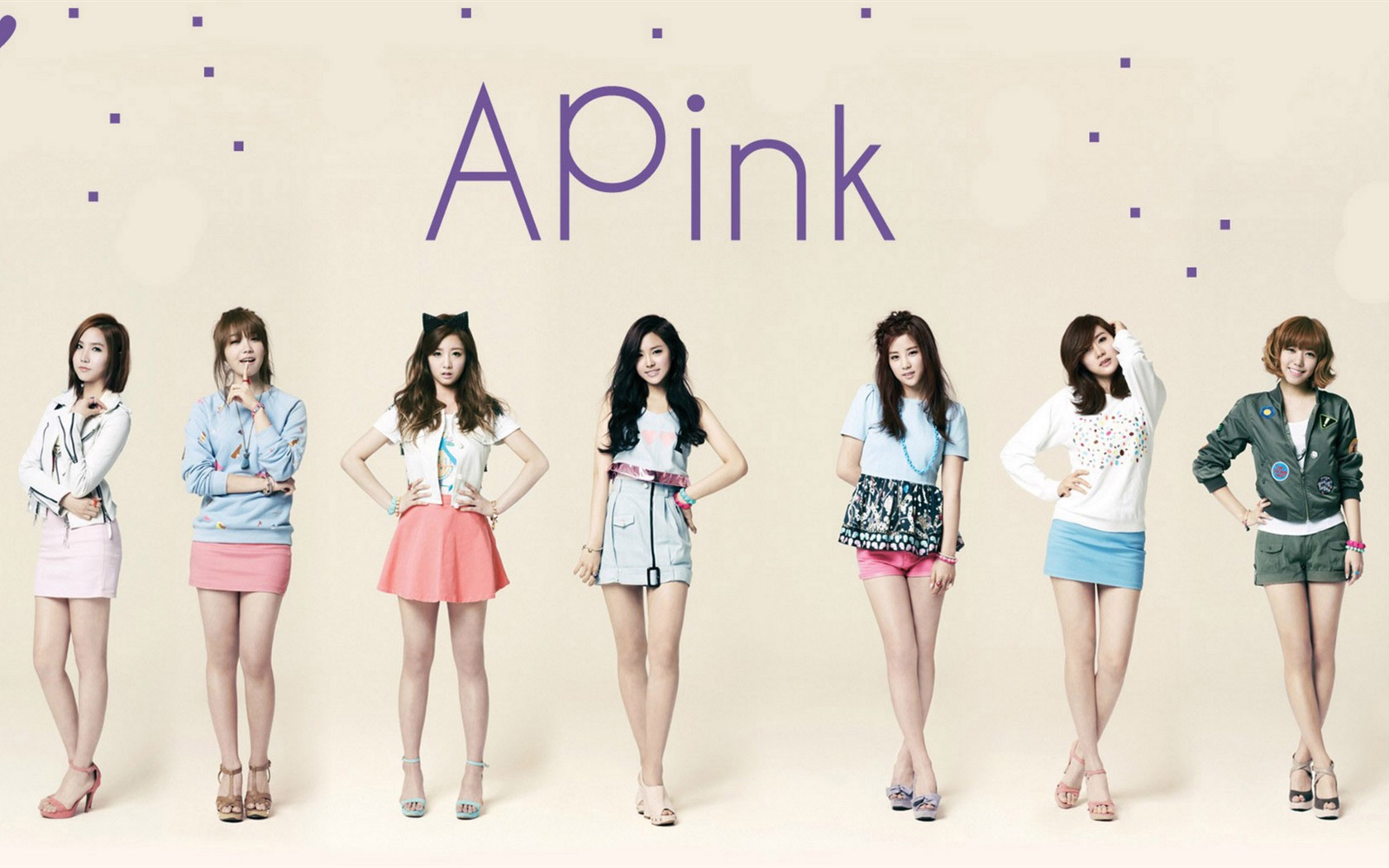 Korejský hudební dívčí skupina, růžové HD tapety na plochu #2 - 1680x1050